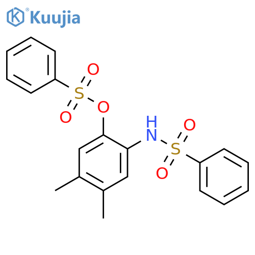 Benzenesulfonamide,N-[4,5-dimethyl-2-[(phenylsulfonyl)oxy]phenyl]- structure