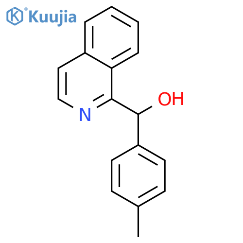 isoquinolin-1-yl(4-methylphenyl)methanol structure