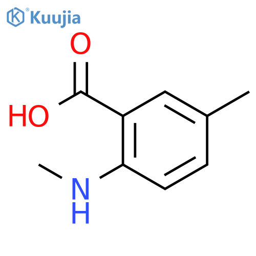 5-Methyl-2-(methylamino)benzoic acid structure