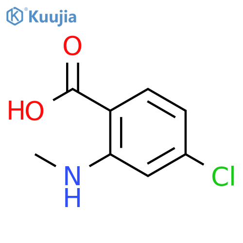 4-Chloro-2-(methylamino)benzoic acid structure