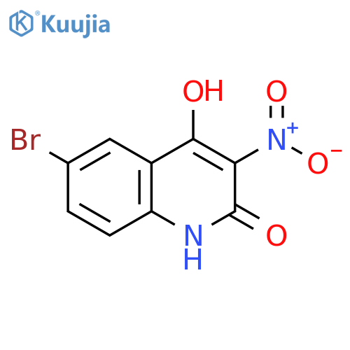 2(1H)-Quinolinone, 6-bromo-4-hydroxy-3-nitro- structure