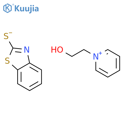 Pyridinium, 1-(2-hydroxyethyl)-, 2-benzothiazolyl sulfide structure