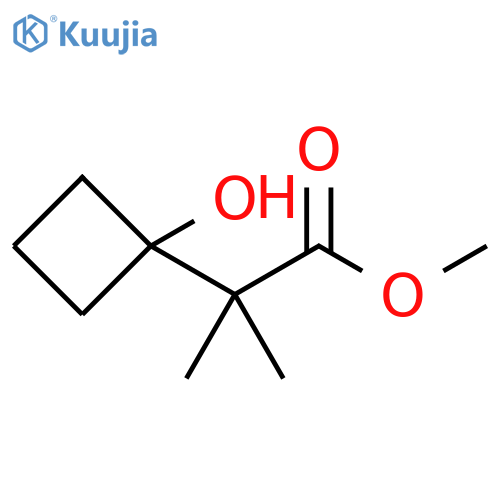 methyl 2-(1-hydroxycyclobutyl)-2-methylpropanoate structure