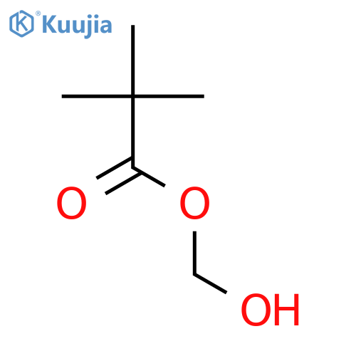 Propanoic acid, 2,2-dimethyl-, hydroxymethyl ester structure
