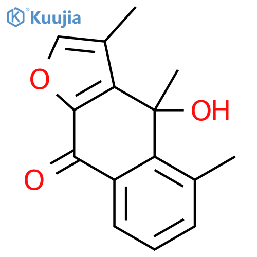 Naphtho[2,3-b]furan-9(4H)-one,4-hydroxy-3,4,5-trimethyl- (9CI) structure