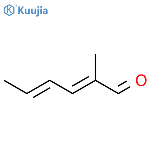 2,4-Hexadienal, 2-methyl-, (E,E)- structure