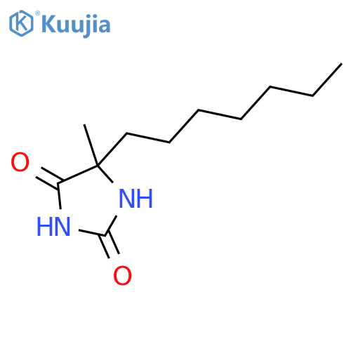 5-Heptyl-5-methylimidazolidine-2,4-dione structure
