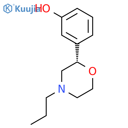 Phenol, 3-[(2S)-4-propyl-2-morpholinyl]- structure