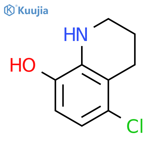 5-Chloro-1,2,3,4-tetrahydro-quinolin-8-ol structure