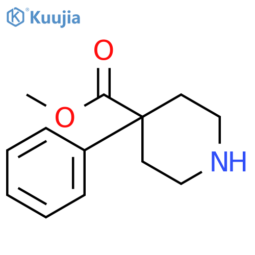 4-Piperidinecarboxylic acid, 4-phenyl-, methyl ester structure