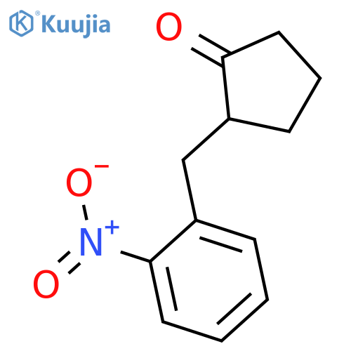 2-(2-nitrophenyl)methylcyclopentan-1-one structure