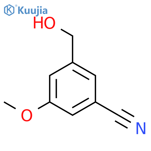 Benzonitrile, 3-(hydroxymethyl)-5-methoxy- (9CI) structure