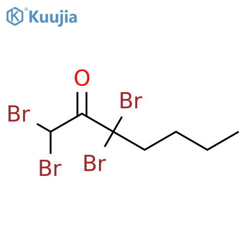 1,1,3,3-tetrabromoheptan-2-one structure