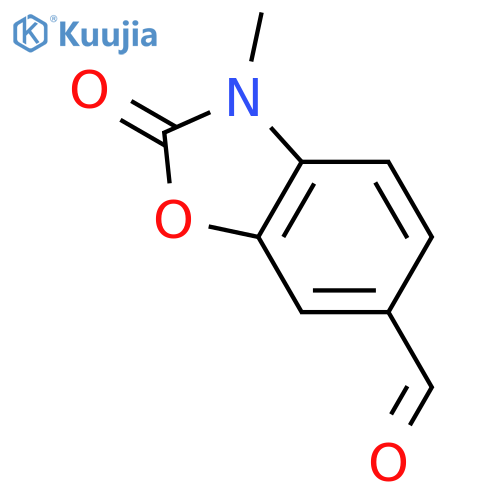 3-methyl-2-oxo-2,3-dihydro-1,3-benzoxazole-6-carbaldehyde structure