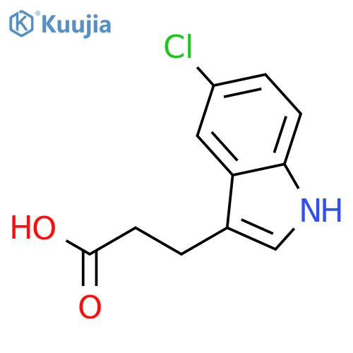 1H-Indole-3-propanoicacid, 5-chloro- structure