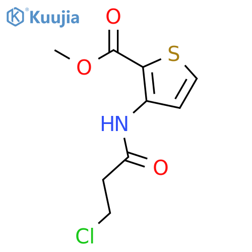 Methyl 3-(3-Chloropropanoyl)aminothiophene-2-carboxylate structure