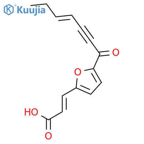 (2E)-3-{5-[(4Z)-hept-4-en-2-ynoyl]furan-2-yl}prop-2-enoic acid structure