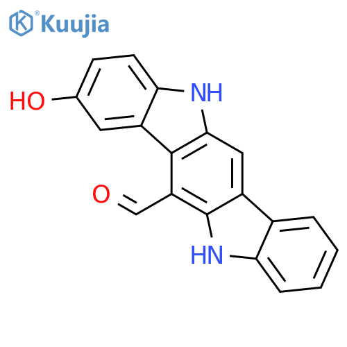 5,11-Dihydro-8-hydroxyindolo3,2-bcarbazole-6-carboxaldehyde structure