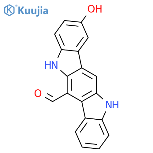 5,11-Dihydro-2-hydroxyindolo3,2-bcarbazole-6-carboxaldehyde structure