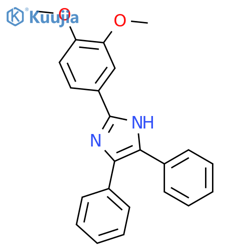 1H-Imidazole,2-(3,4-dimethoxyphenyl)-4,5-diphenyl- structure