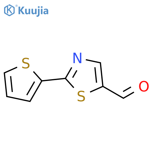 2-(thiophen-2-yl)-1,3-thiazole-5-carbaldehyde structure