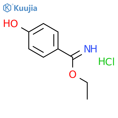 Ethyl 4-hydroxybenzimidate hydrochloride structure