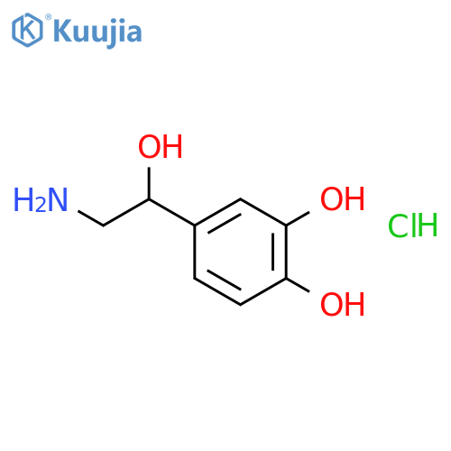 DL-Norepinephrine hydrochloride structure