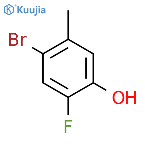 4-bromo-2-fluoro-5-methylphenol structure