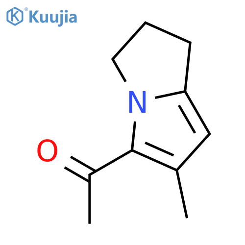 ethanone, 1-(2,3-dihydro-6-methyl-1h-pyrrolizin-5-yl)- (9ci) structure