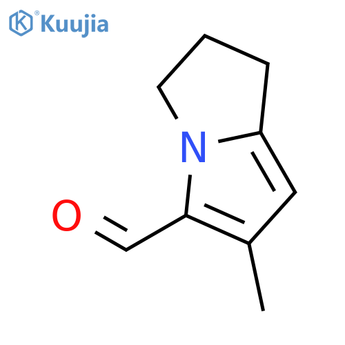 1H-Pyrrolizine-5-carboxaldehyde, 2,3-dihydro-6-methyl- (9CI) structure