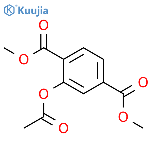 2-(Acetyloxy)-1,4-benzenedicarboxylic acid dimethyl ester structure