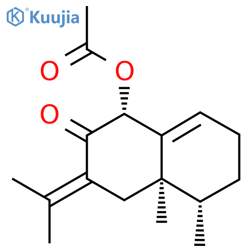 [(1R,4Ar,5S)-4a,5-dimethyl-2-oxo-3-propan-2-ylidene-4,5,6,7-tetrahydro-1H-naphthalen-1-yl] acetate structure