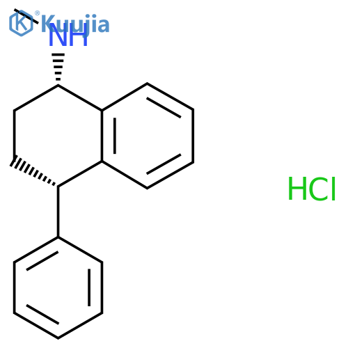 cis-N-Methyl-4-phenyl-1,2,3,4-tetrahydro-1-naphthylamine hydrochloride structure
