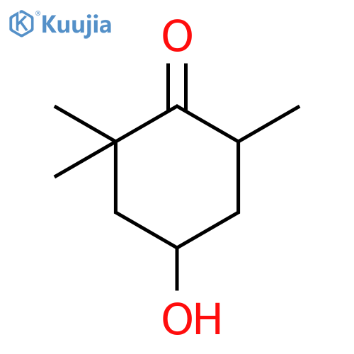 Cyclohexanone, 4-hydroxy-2,2,6-trimethyl-, (4S,6R)- structure