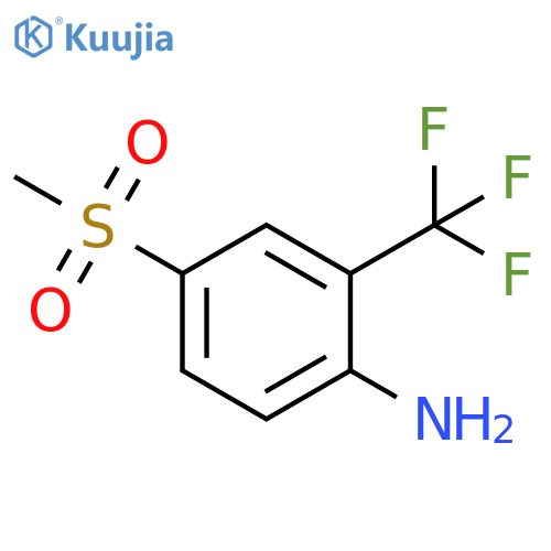 Benzenamine, 4-(methylsulfonyl)-2-(trifluoromethyl)- structure