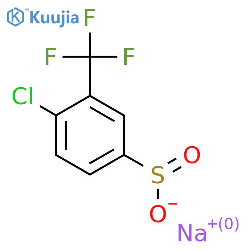 Sodium 4-chloro-3-(trifluoromethyl)benzene-1-sulfinate structure