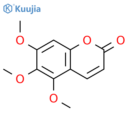 2H-1-Benzopyran-2-one,5,6,7-trimethoxy- structure
