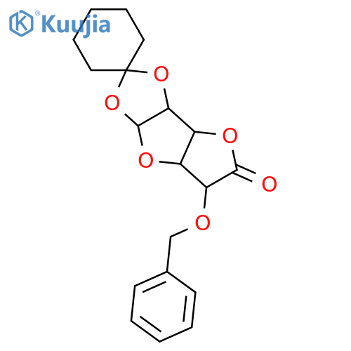 Glucurono-6,3-lactone; α-D-Furanose-form, 1,2-O-Cyclohexylidene, 5-benzyl structure
