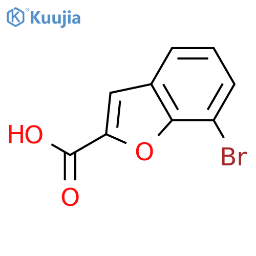 7-Bromobenzofuran-2-carboxylic acid structure