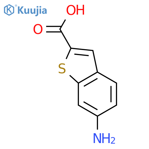 6-amino-1-benzothiophene-2-carboxylic acid structure