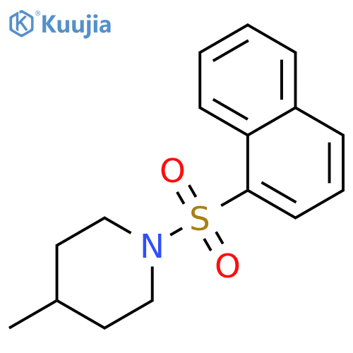 4-methyl-1-naphthalen-1-ylsulfonylpiperidine structure