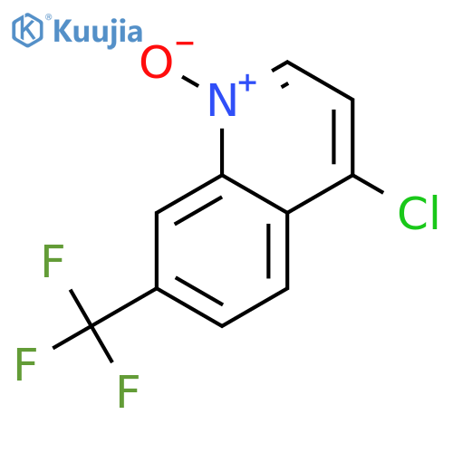 Quinoline, 4-chloro-7-(trifluoromethyl)-, 1-oxide structure