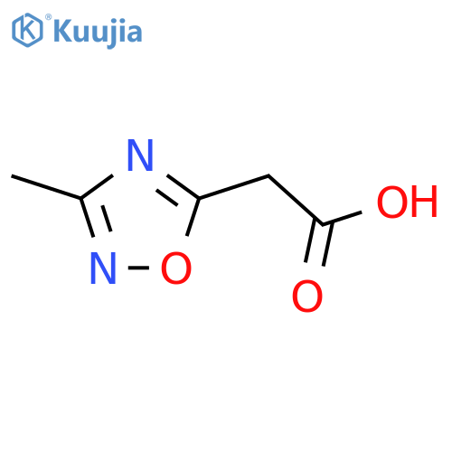 2-(3-methyl-1,2,4-oxadiazol-5-yl)acetic acid structure
