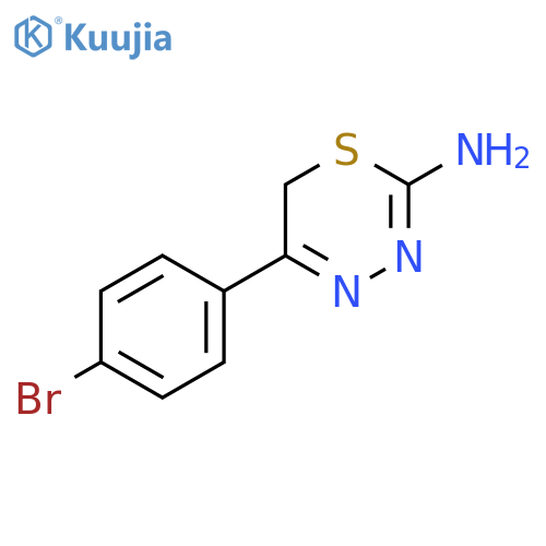 5-(4-Bromophenyl)-6H-1,3,4-thiadiazin-2-amine structure