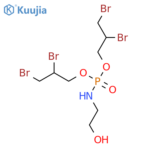 Phosphoramidic acid,(2-hydroxyethyl)-, bis(2,3-dibromopropyl) ester (9CI) structure