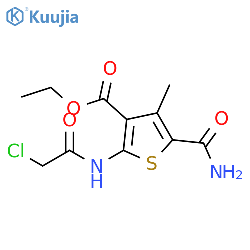 Ethyl 5-(Aminocarbonyl)-2-(chloroacetyl)amino-4-methylthiophene-3-carboxylate structure
