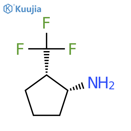 rac-(1R,2S)-2-(trifluoromethyl)cyclopentan-1-amine structure