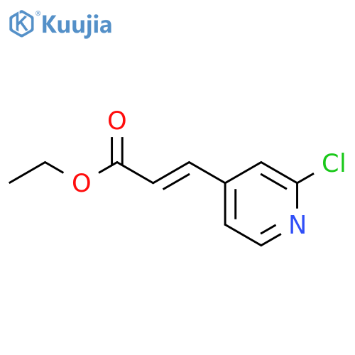 3-(2-chloro-pyridin-4-yl)-acrylic acid ethyl ester structure