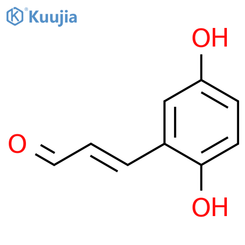3-(2,5-dihydroxyphenyl)prop-2-enal structure