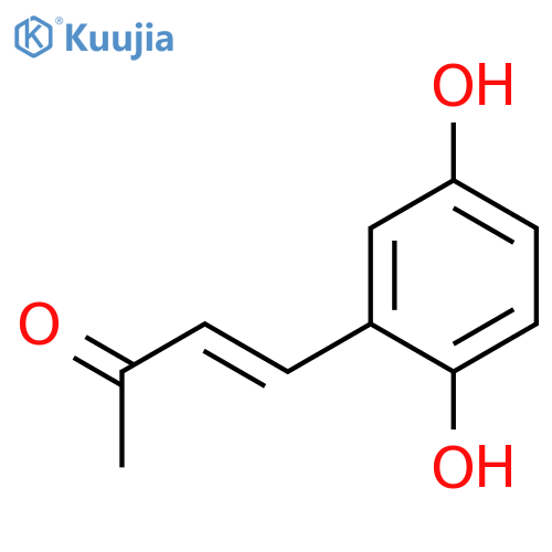 4-(2,5-dihydroxyphenyl)but-3-en-2-one structure